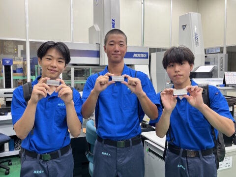 岐阜工業高校 航空機械工学科 2年生3名のインターンシップを実施いたしました。